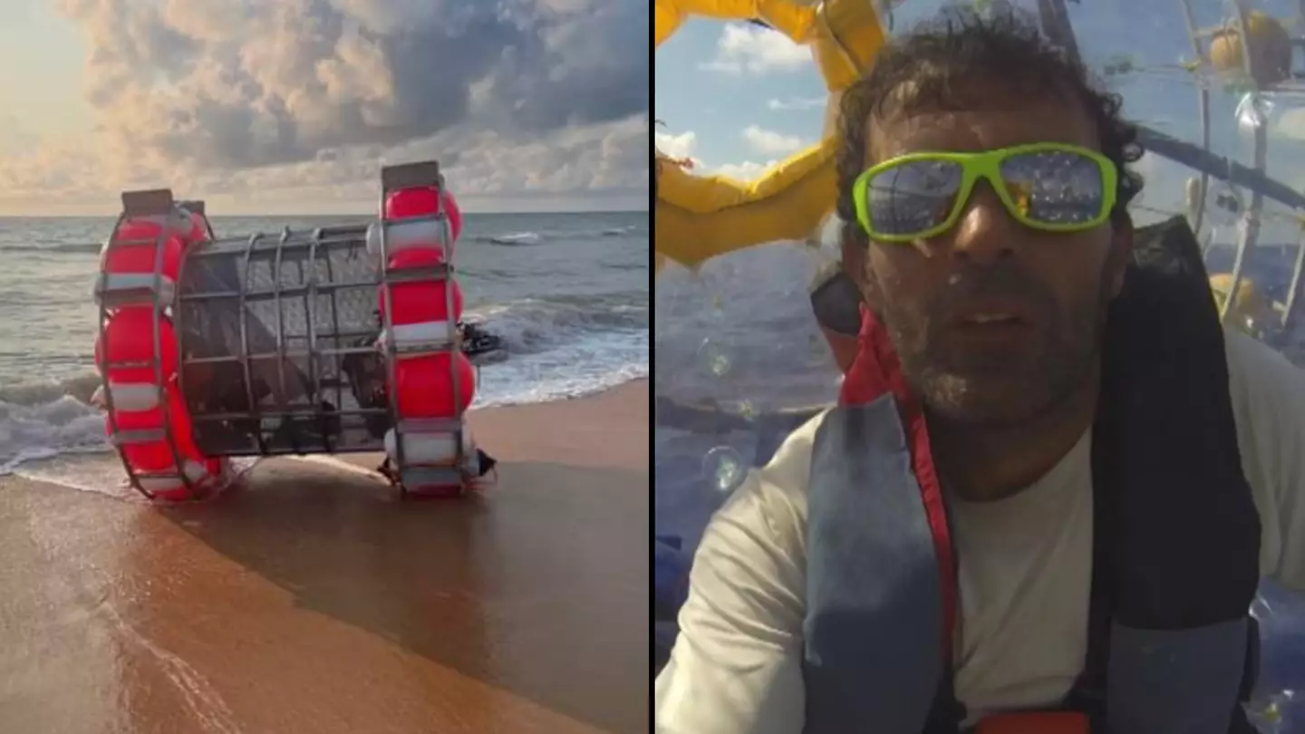 Man arrested trying to cross Atlantic in hamster wheel has attempted to run across ocean many times