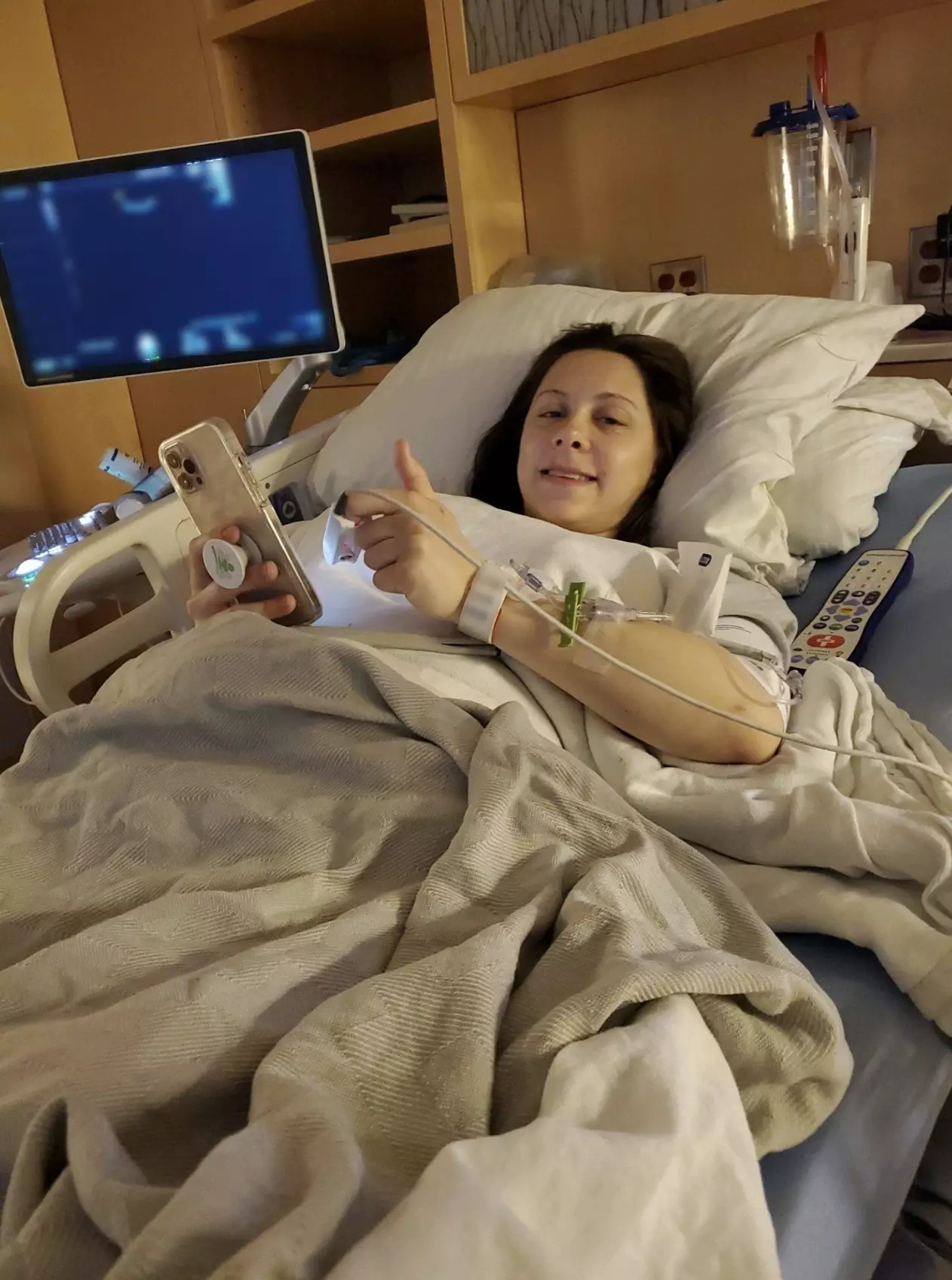 The mother 'died' for around a minute (Kennedy News and Media)