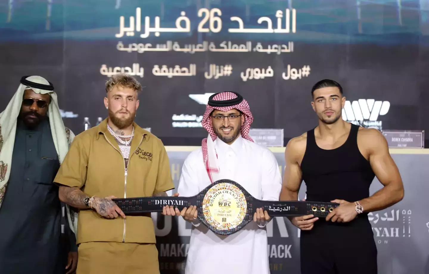 Paul and Fury prior to their showdown.