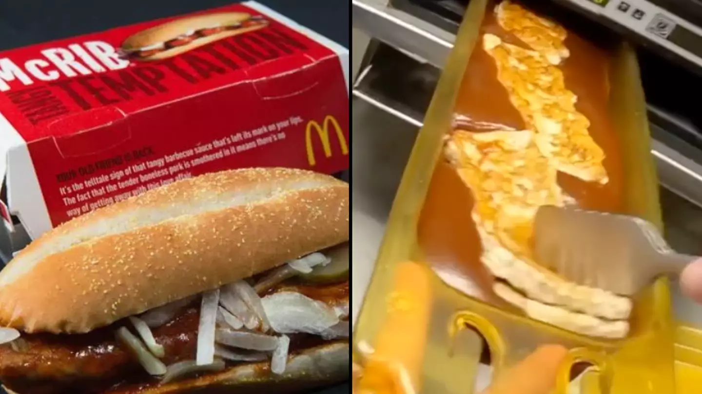 McDonald's worker reveals secret way the McRib is actually made as it returns to UK