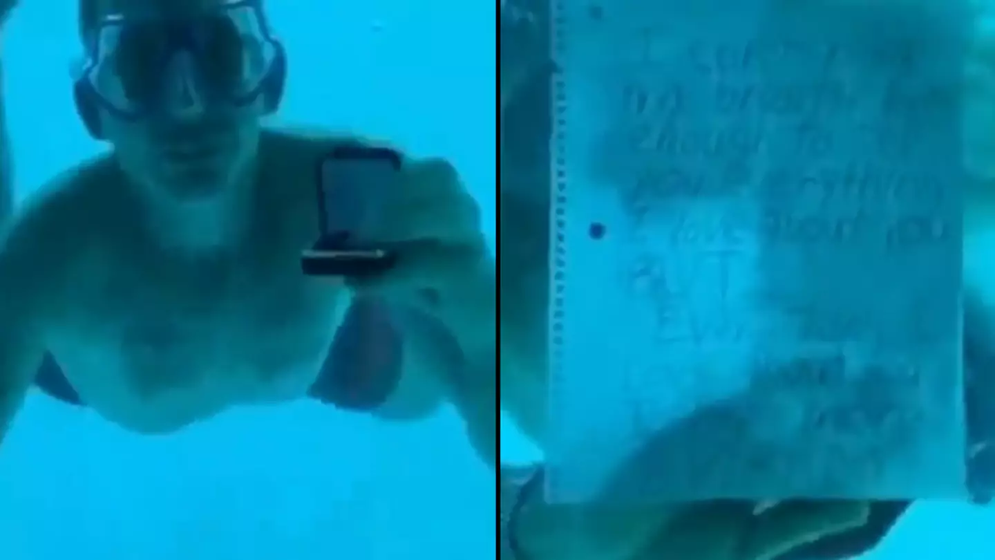 Woman unknowingly captures final moments of her fiancé who died while proposing to her underwater