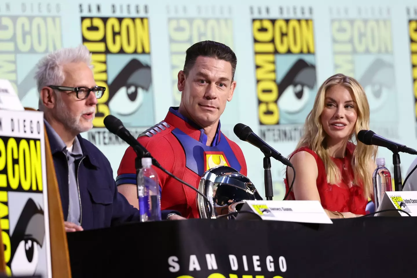 The director admitted he initially felt 'uncomfortable' about watching the pair lock lips on the set of Peacemaker (Amy Sussman/Getty Images)