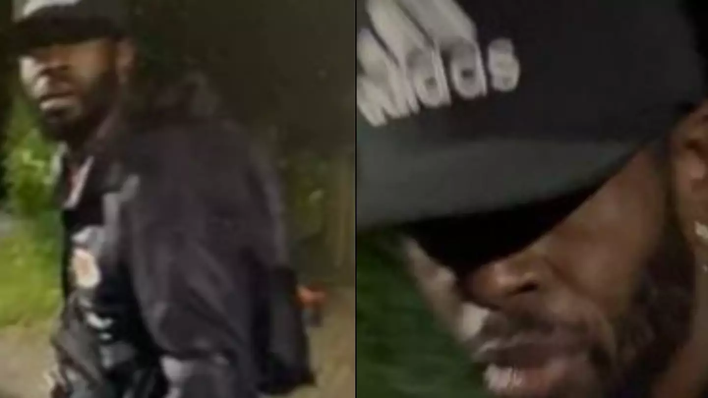 Police release images of suspect after human remains found in suitcases on bridge