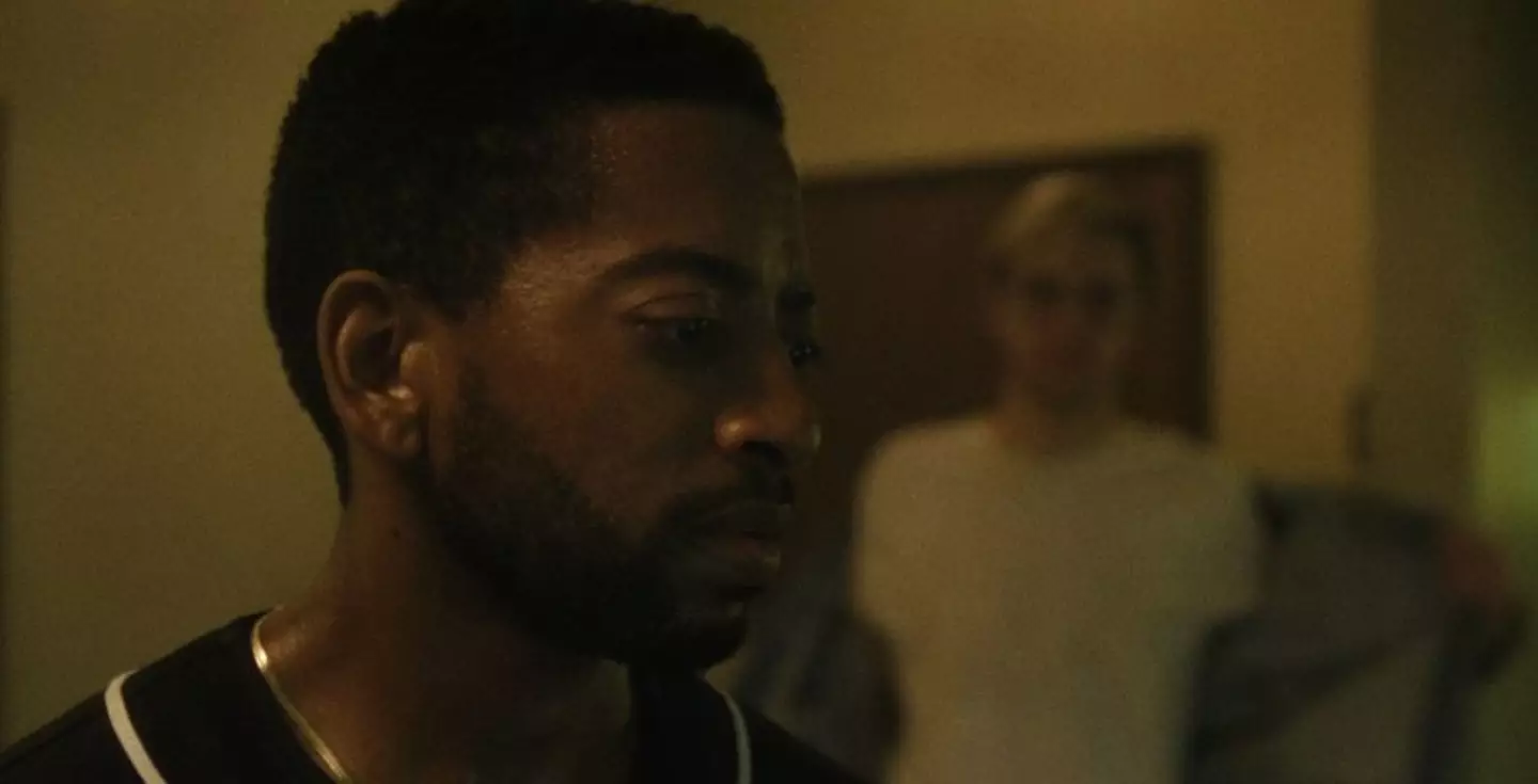 Shaun J. Brown as Tracey Edwards in Monster: The Jeffrey Dahmer Story.