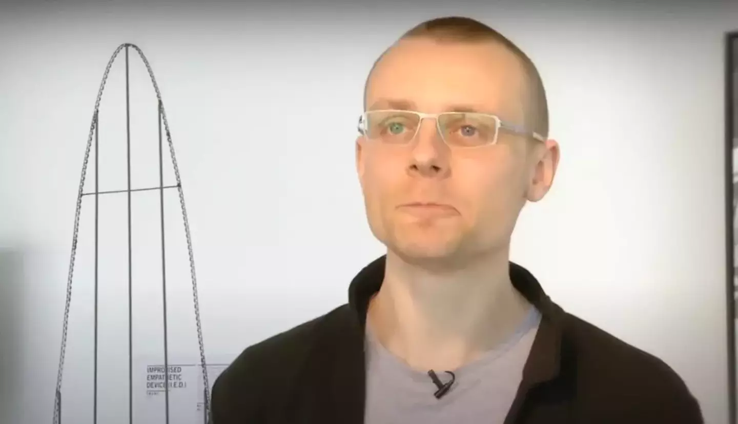 Julijonas Urbonas, from Lithuania, led the prize-winning 'euthanasia rollercoaster' project (YouTube/Science Gallery Dublin)