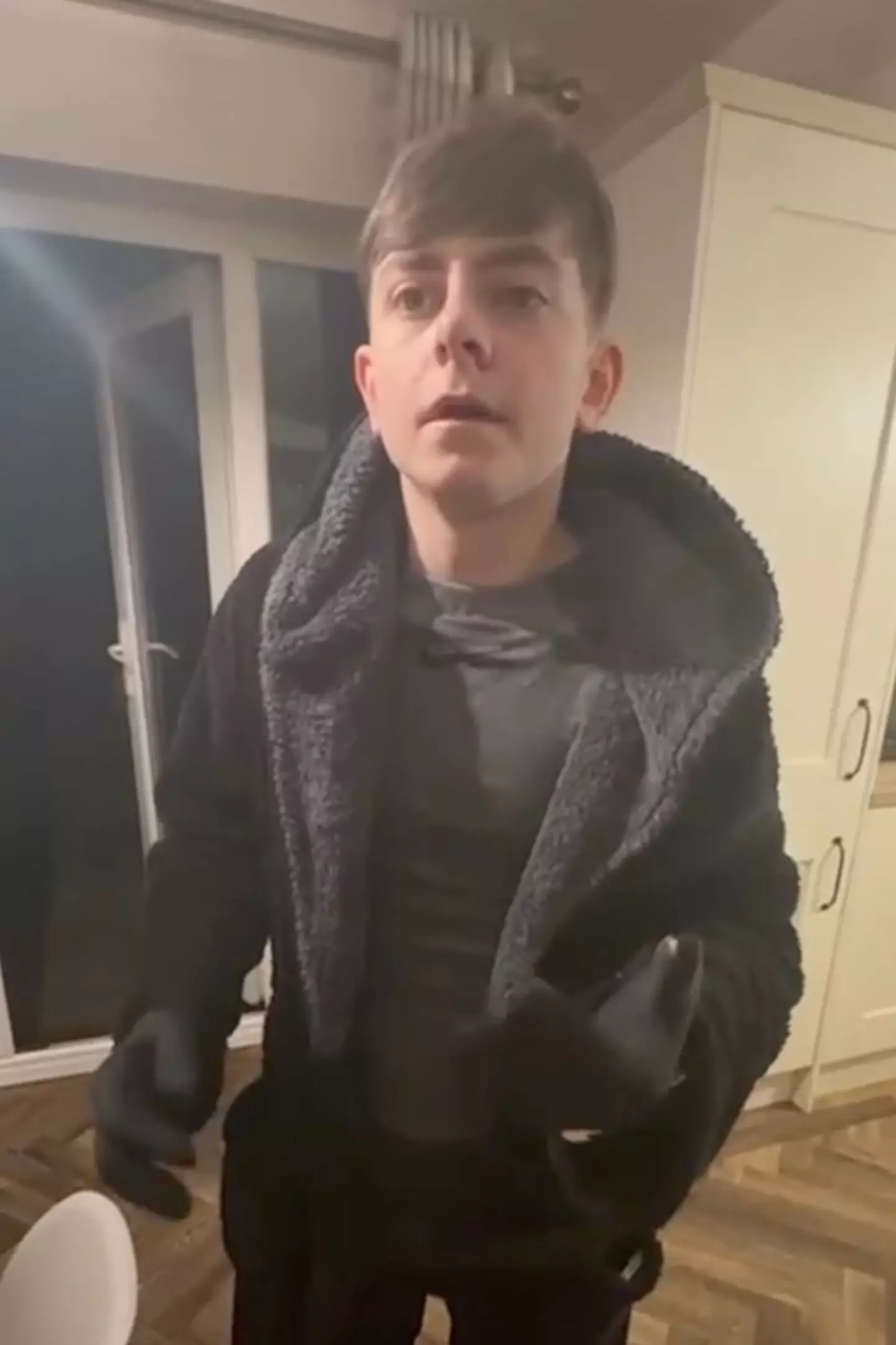 The teenager could barely string a sentence together (SWNS)