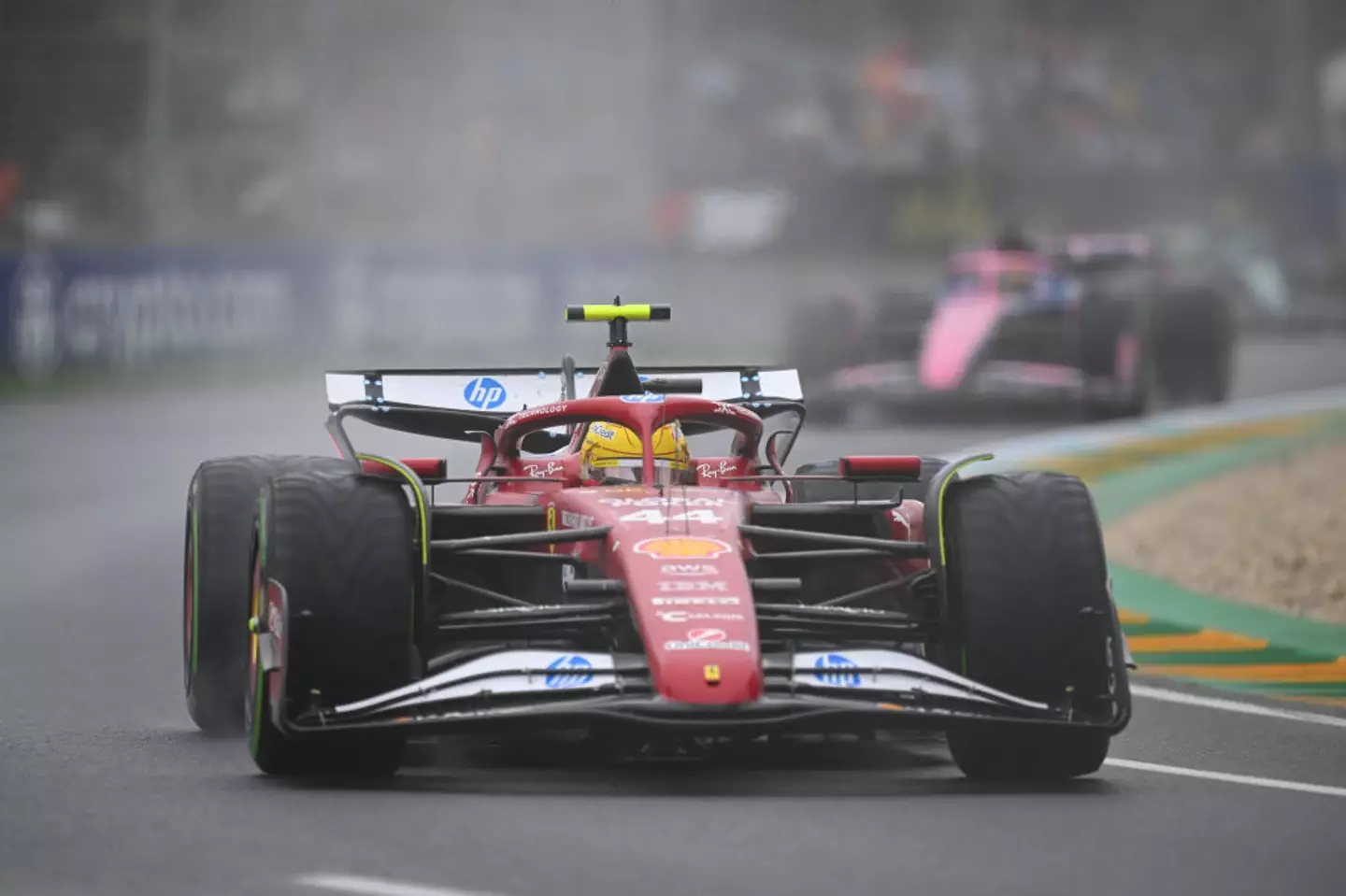 Lewis Hamilton did not seem too happy with his team during the race (Clive Mason/Getty Images)