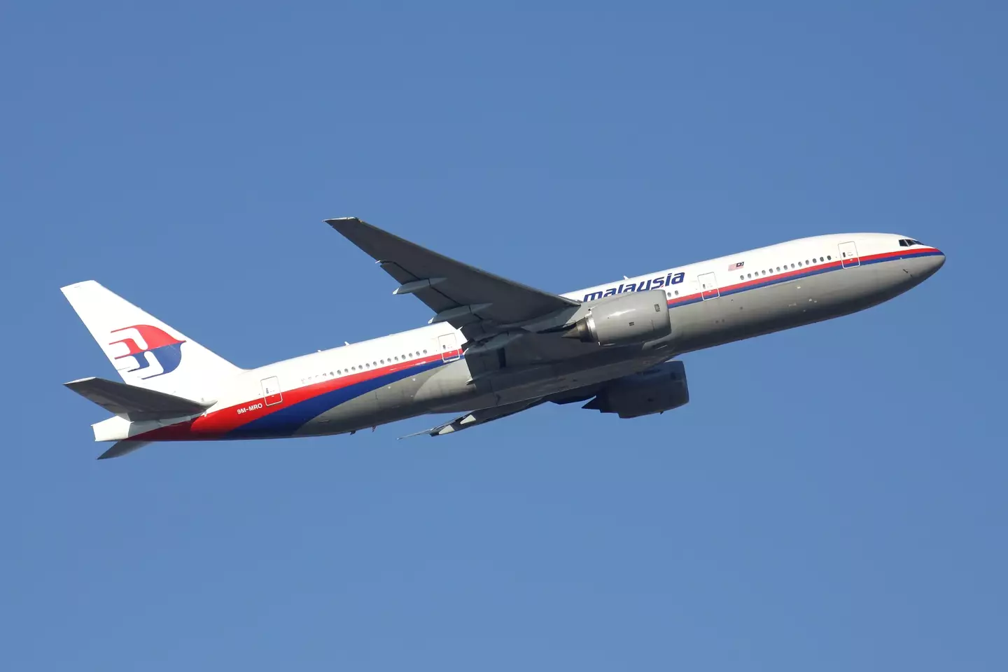 Flight MH370 before it disappeared.