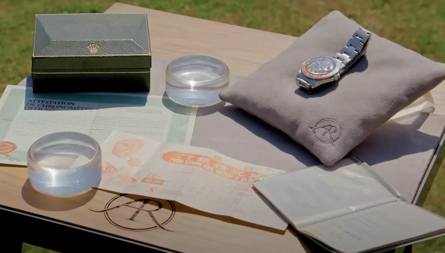 The Rolex came with all its original papers (BBC)