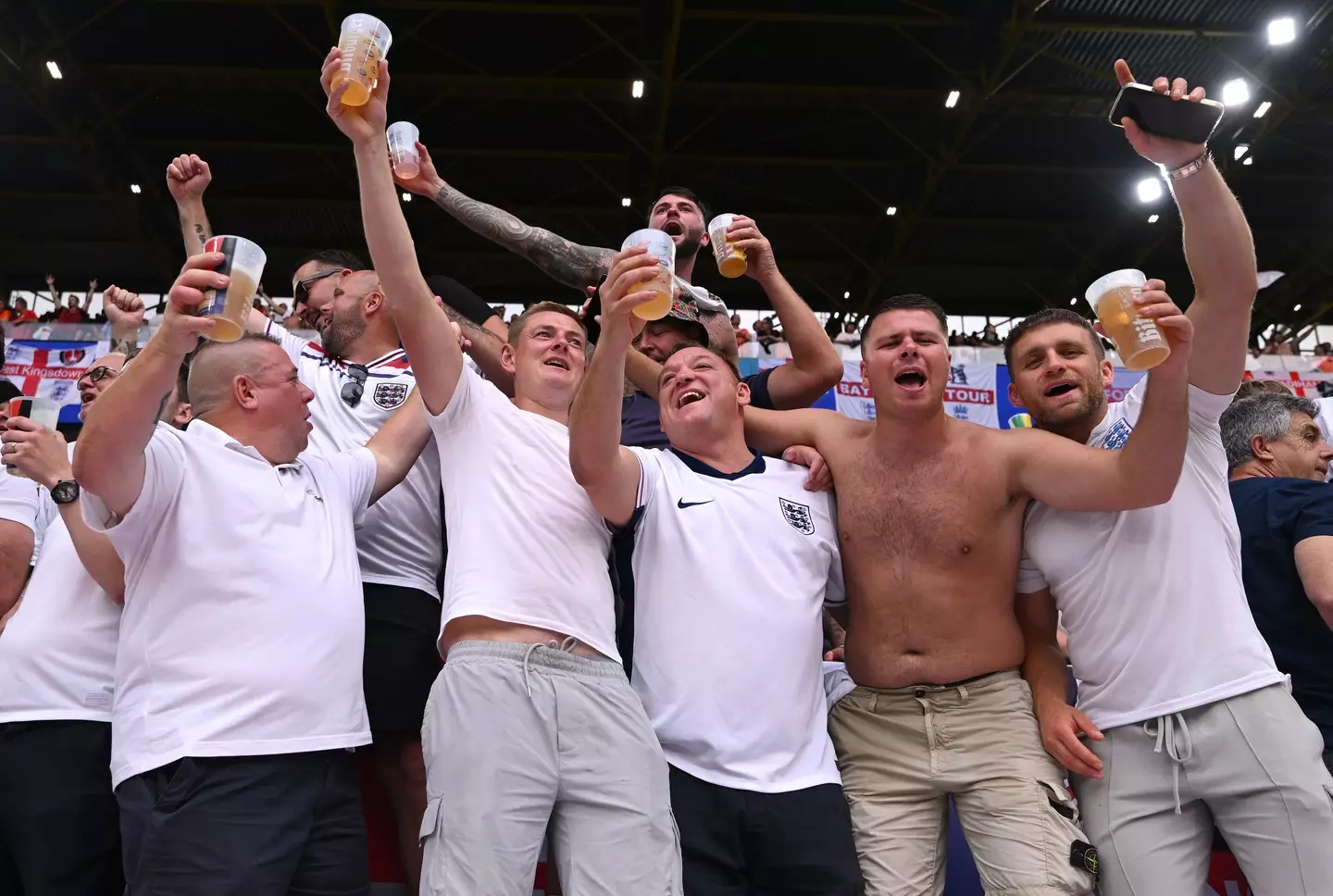 There'll be no pints for fans flying out for the matches (Stu Forster/Getty Images)