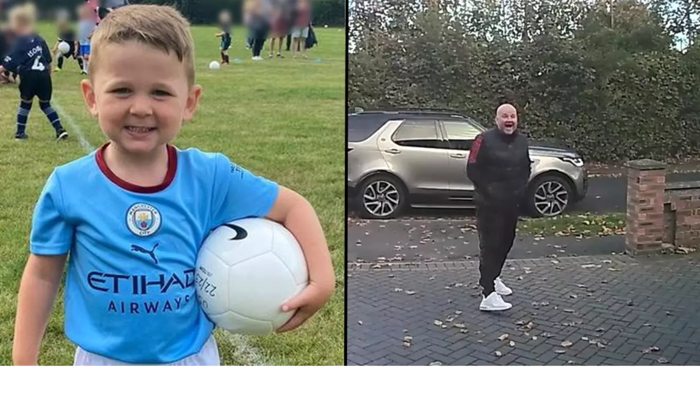 Five-year-old destroys dad's friend with X-rated response after he insulted football team he supports