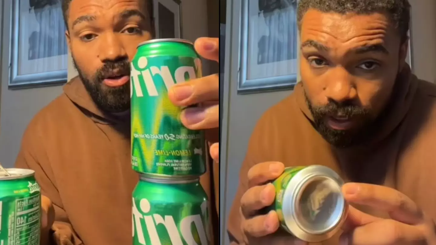 Man's hack for opening a soft drink can with another can goes viral