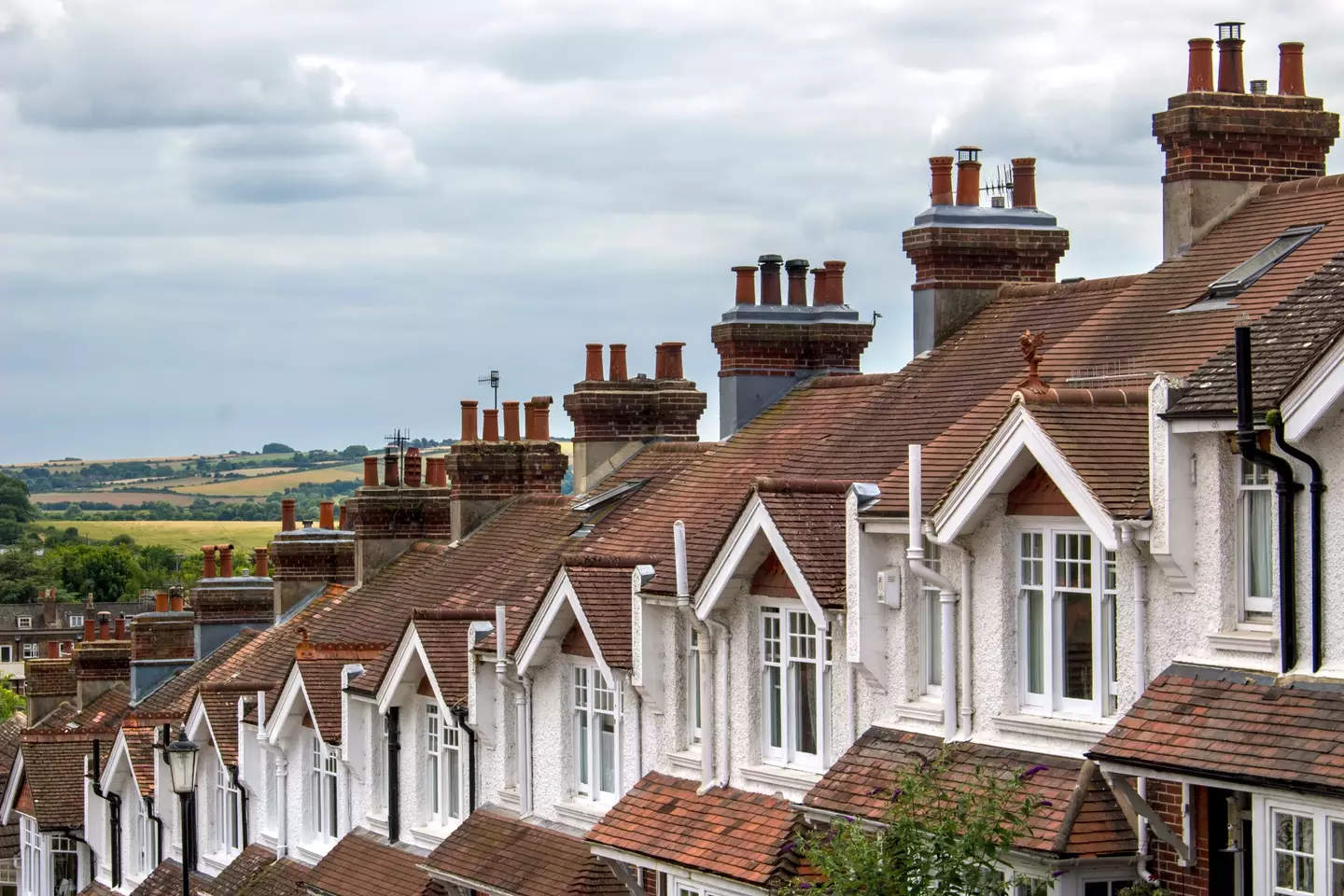 A row of terraced houses.