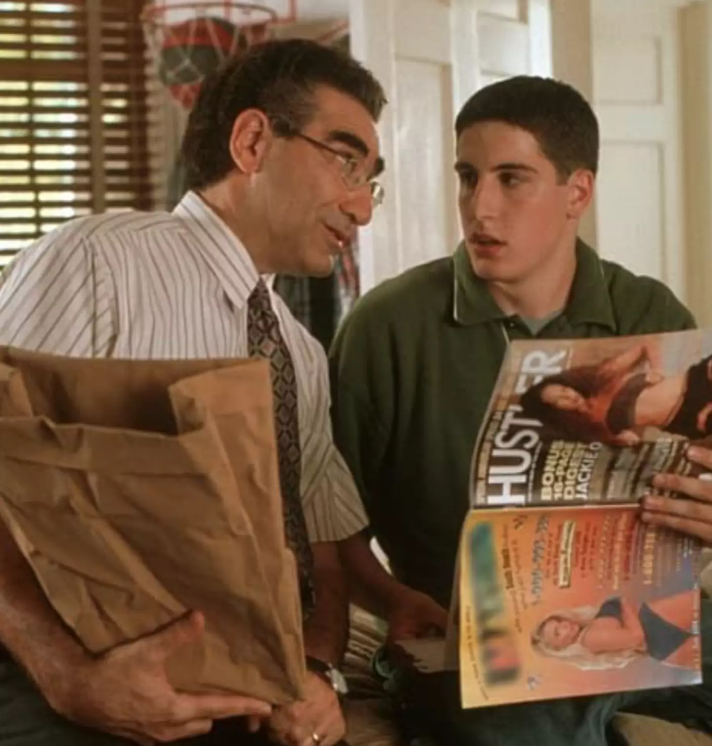 Eugene Levy as Jim's dad in American Pie.