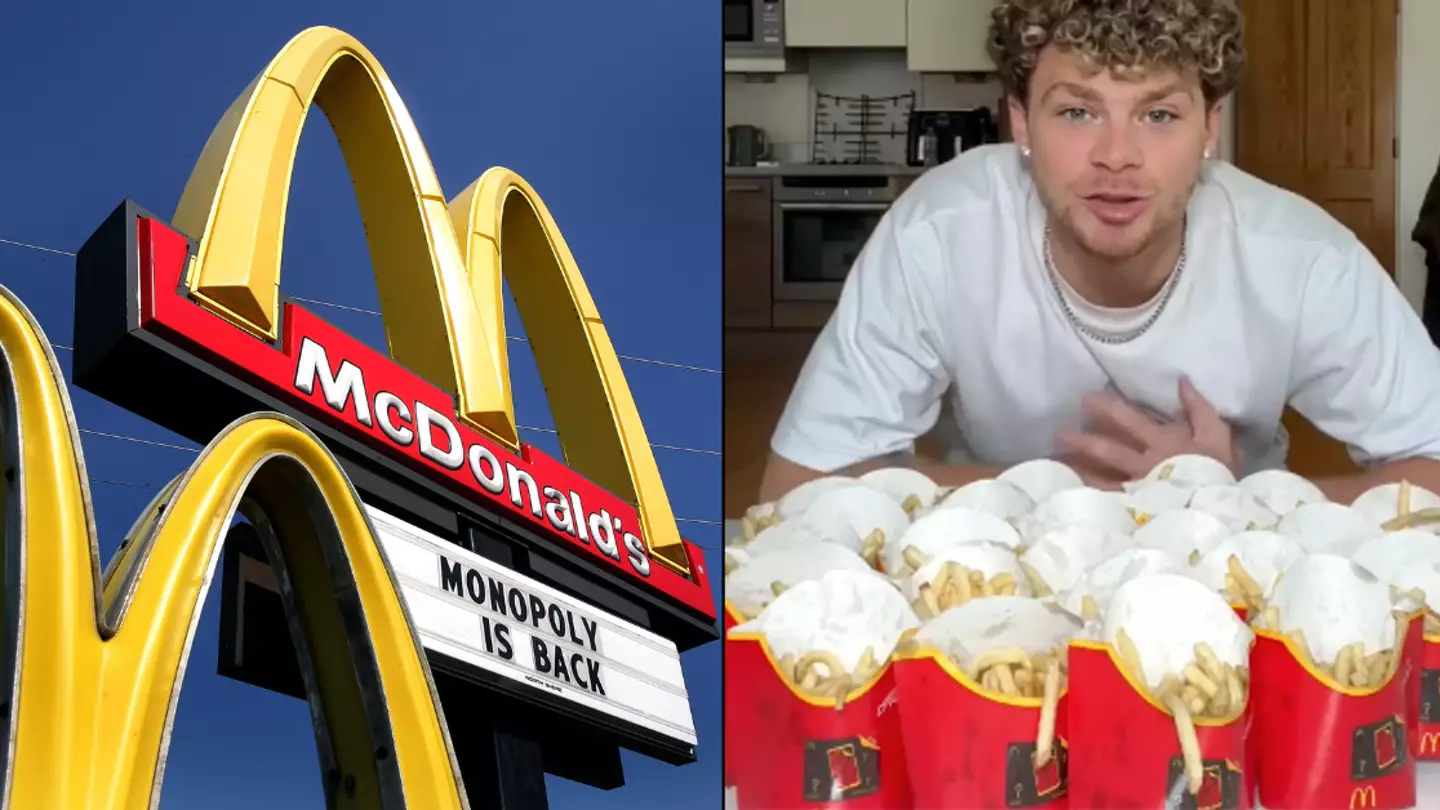 Lad bought 25 large fries to test what he could win in McDonald's Monopoly