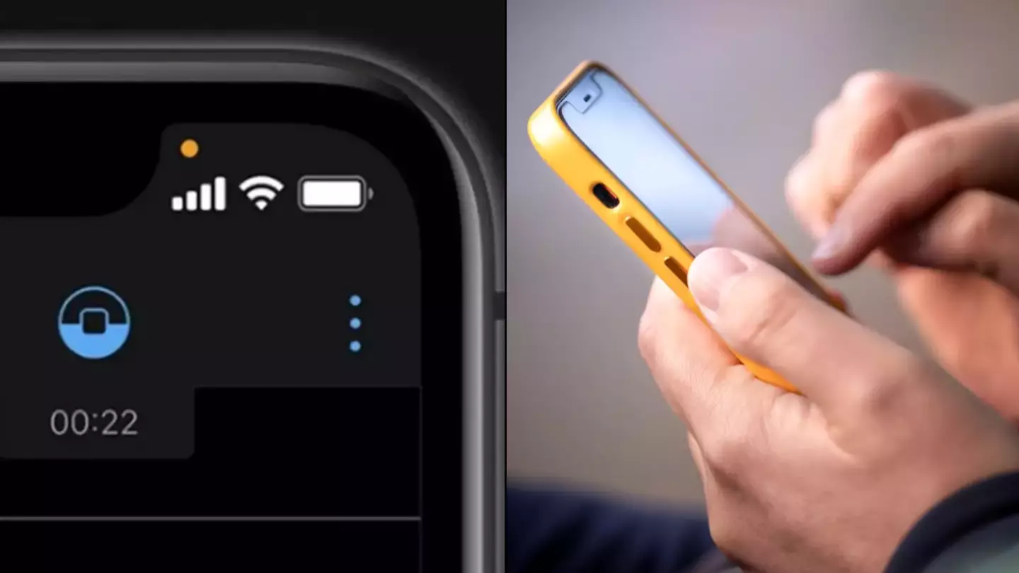 iPhone users warned over little orange dot at top of screen