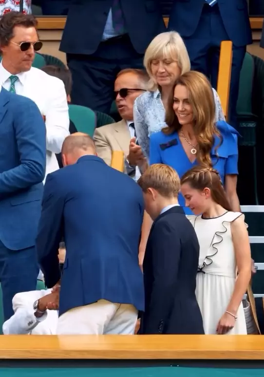Matthew McConaughey was praised for his 'class' gesture (Instagram/@wimbledon)