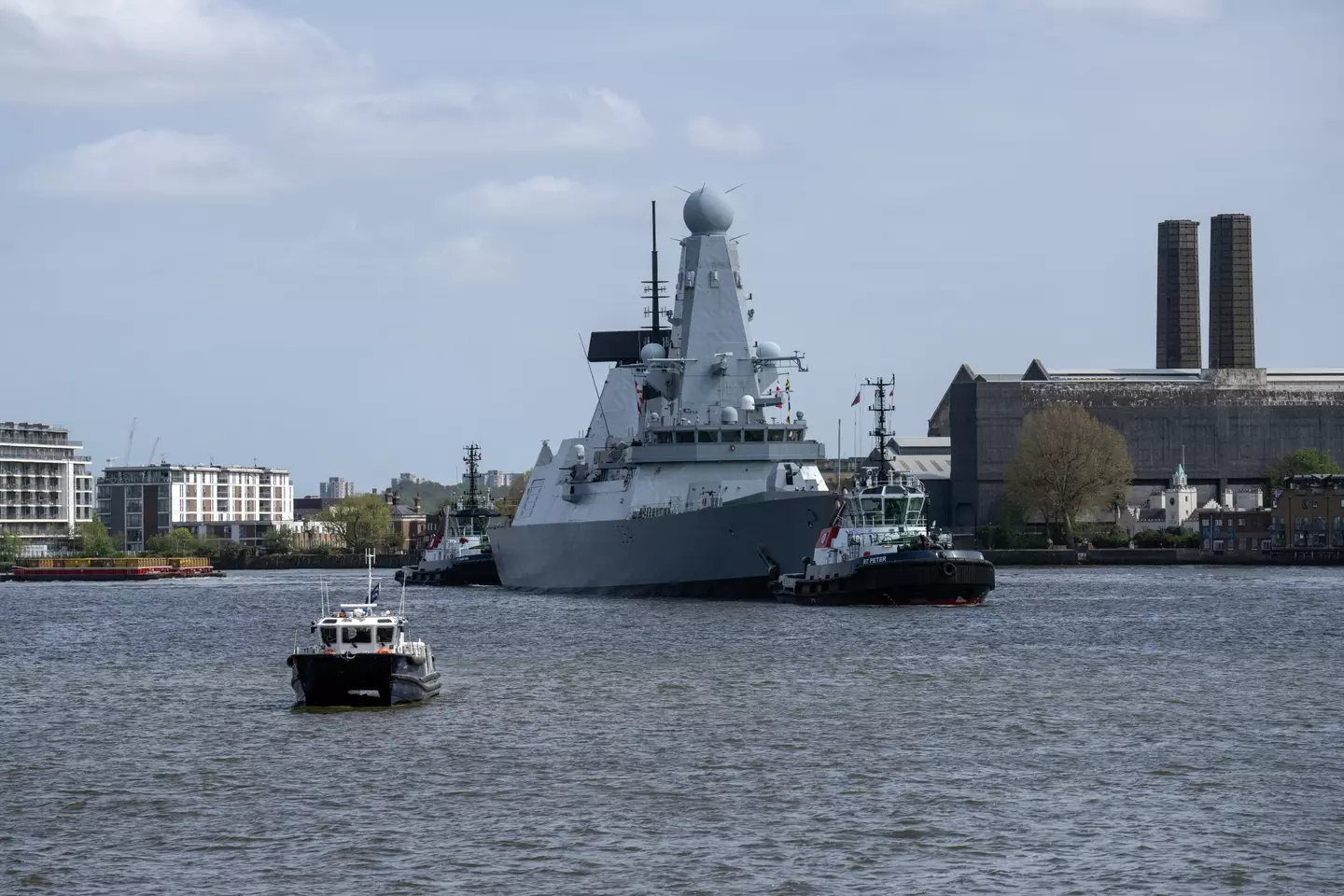A Type-45 destroyer could intercept an attack, but it'd have to be in the right place (Carl Court/Getty Images)