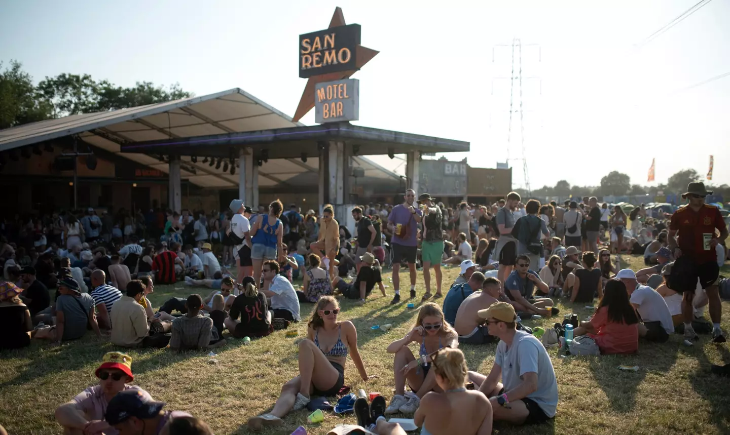 The San Remo bar is a notorious watering hole at the festival. (OLI SCARFF/AFP via Getty Images)