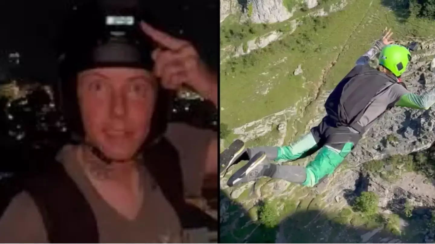 British base jumper who filmed himself jumping to death had near miss months before