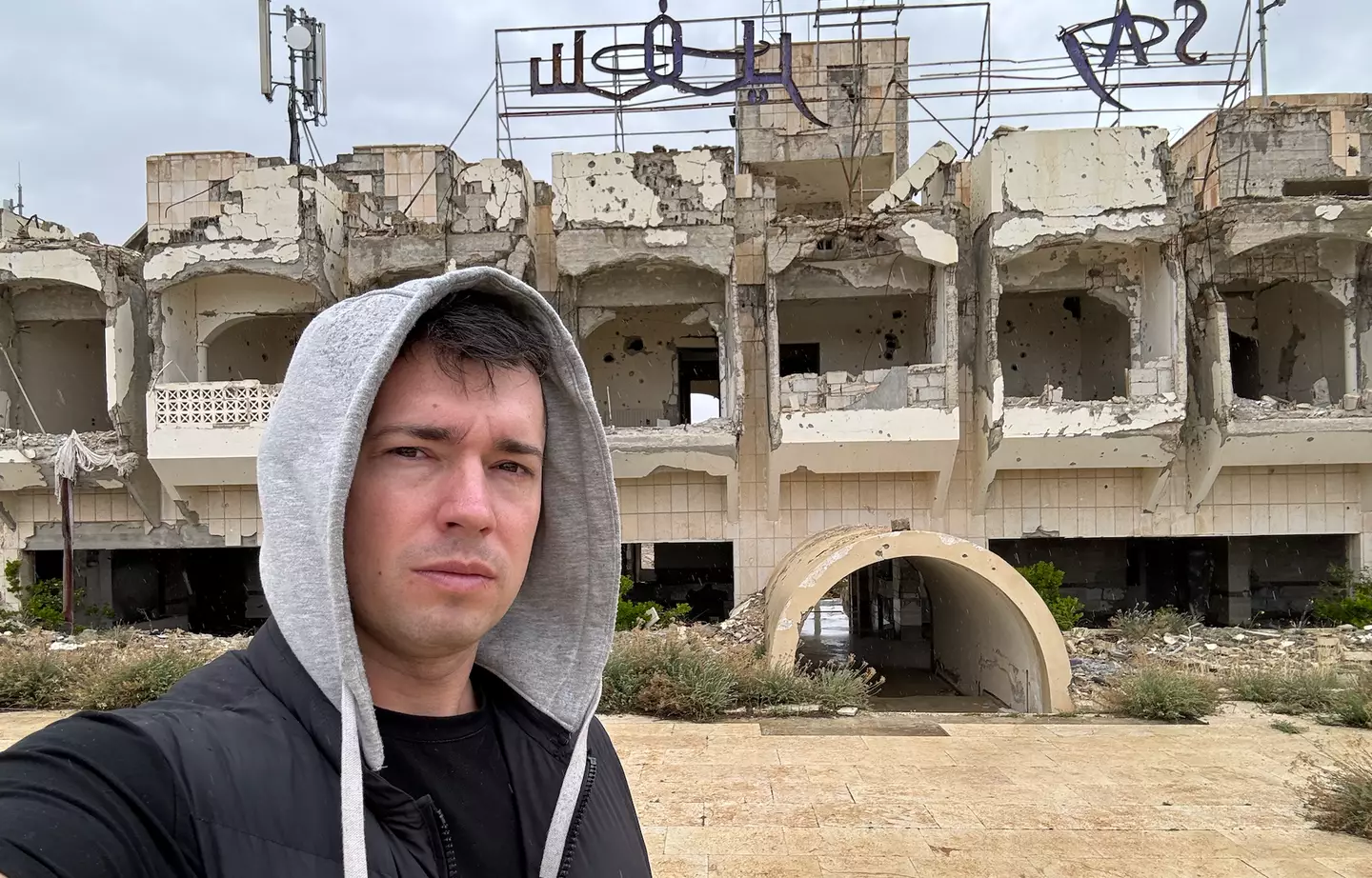 The YouTuber put his safety at risk for the trip (YouTube/World Nomac)