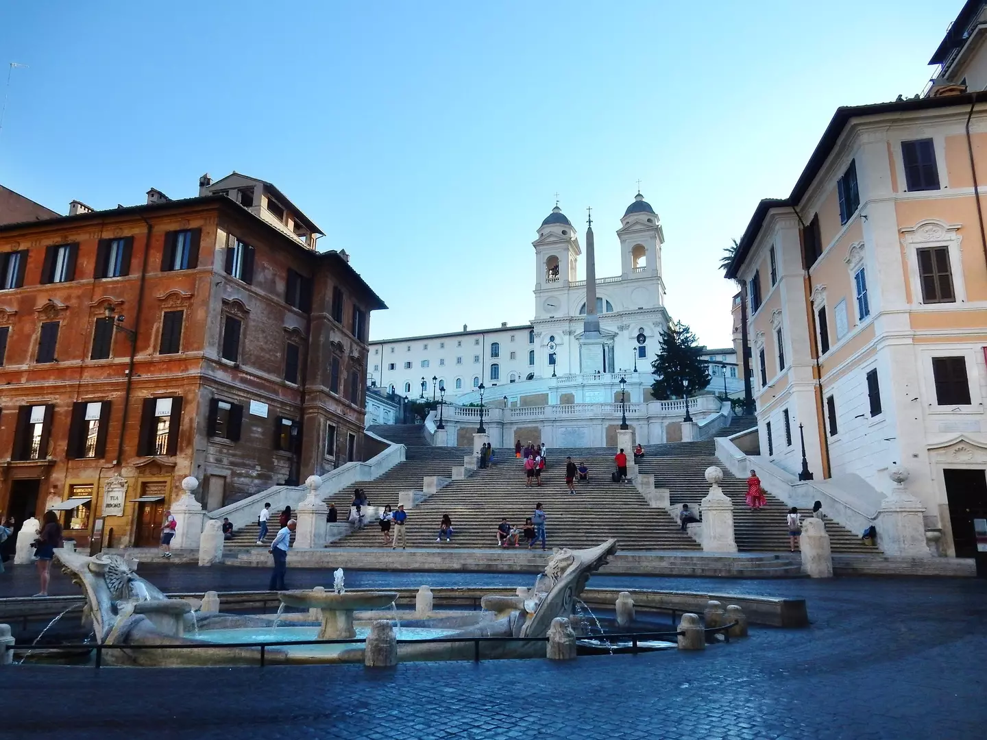 The Spanish Steps were made famous by the 1953 film Roman Holiday.