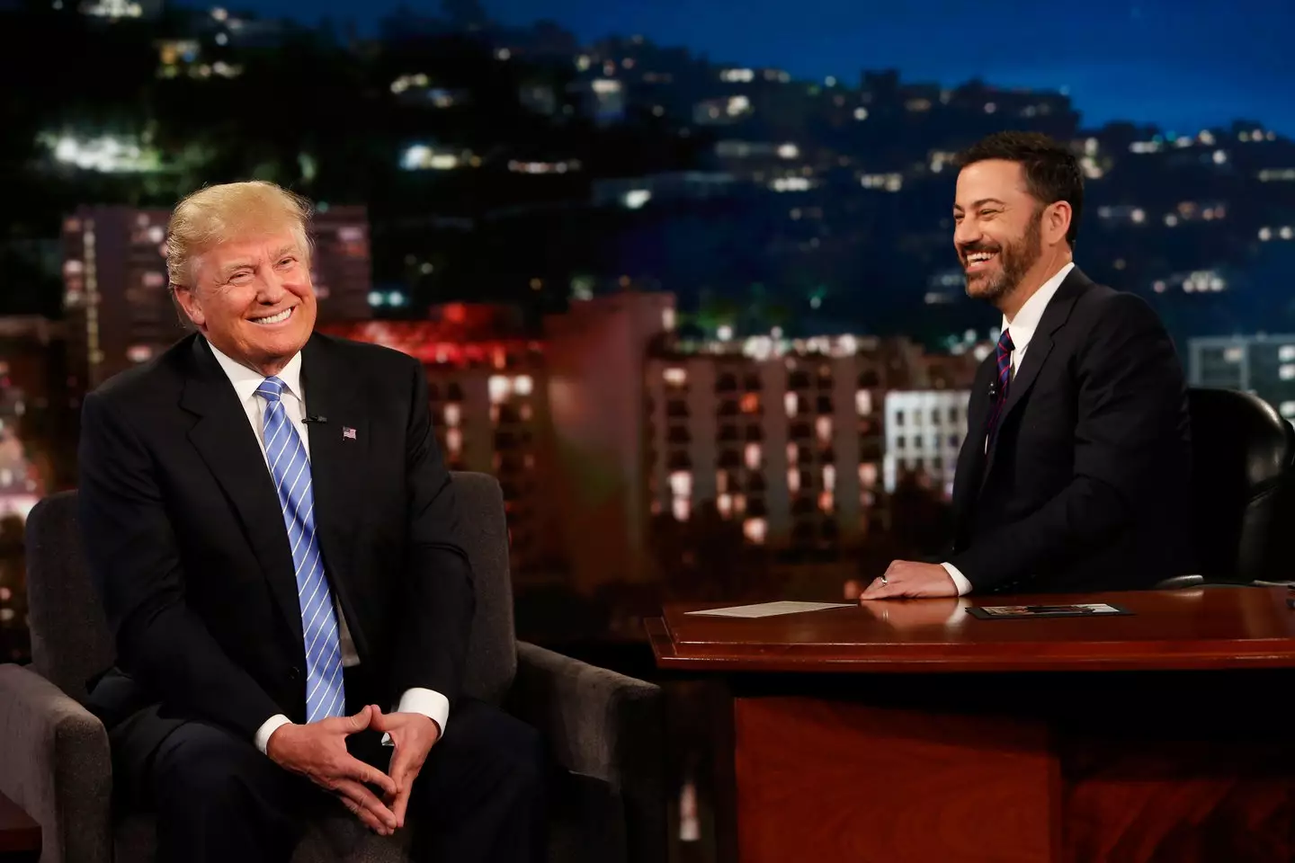 Trump publicly slammed Kimmel (Randy Holmes via Getty Images)
