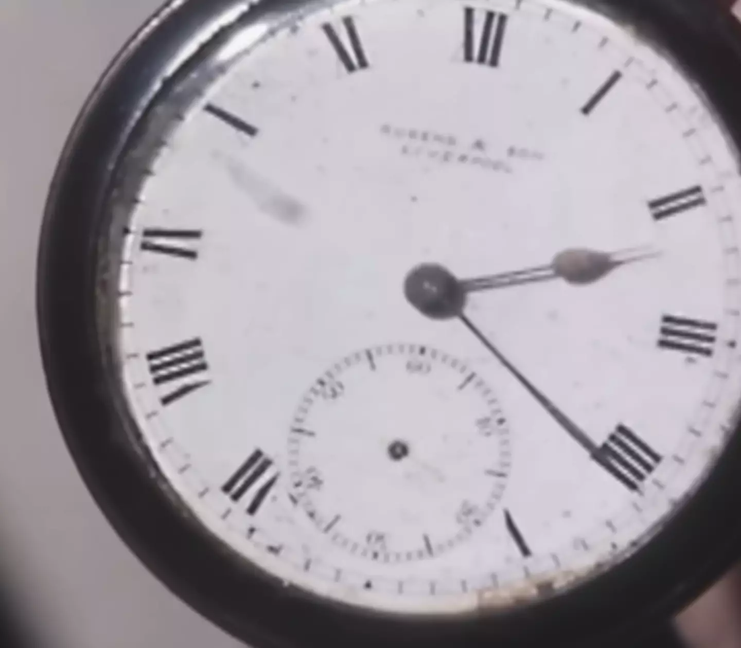 Prentice kept the watch he was wearing when he jumped in the water, which then froze and never worked again. (BBC)