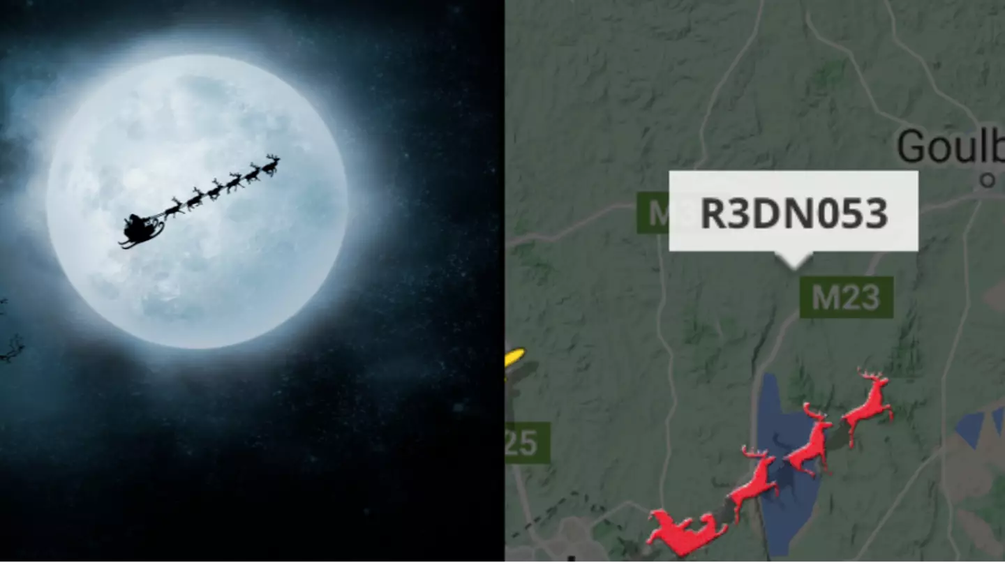 Santa has officially taken off and you can track where he is in the sky right now