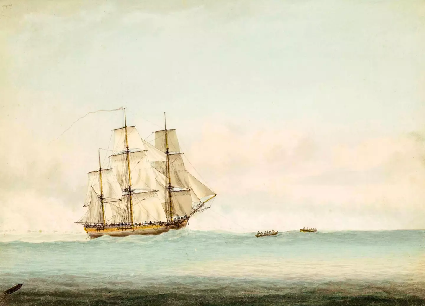 A 1794 painting of Endeavour.