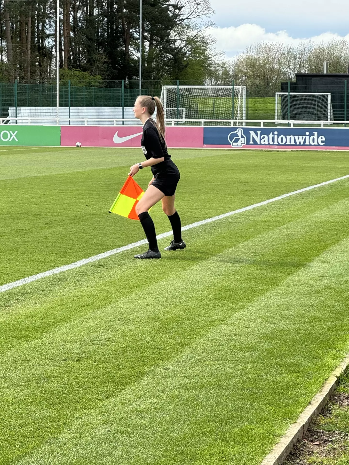 The 19-year-old was hit by a ball just five minutes into the match. (Kennedy News and Media)