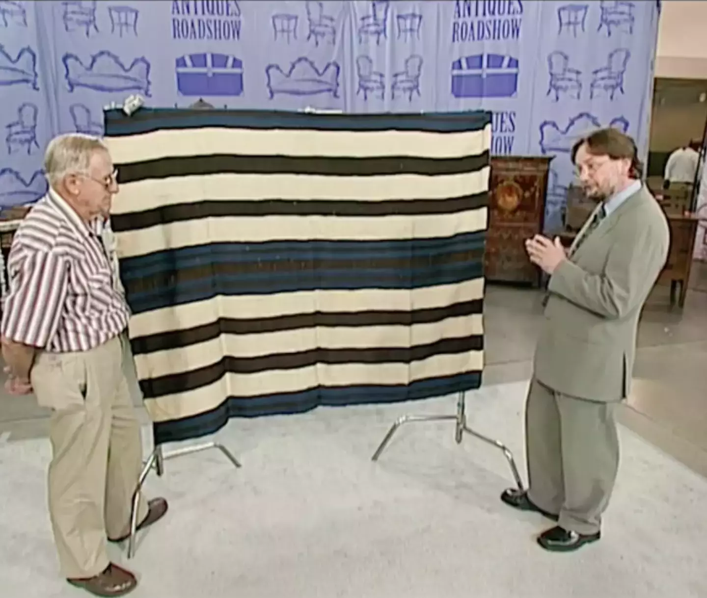 The blanket is a genuine piece of history.