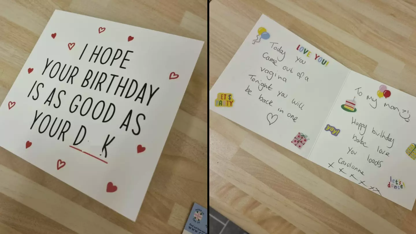 Mum mortified after reading son's birthday card from his girlfriend