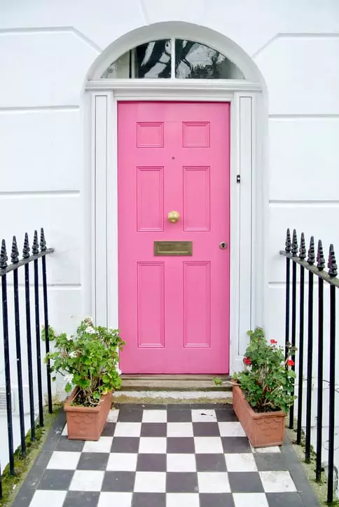 Pink doors are supposed to suggest open-mindedness (Getty Stock Images)