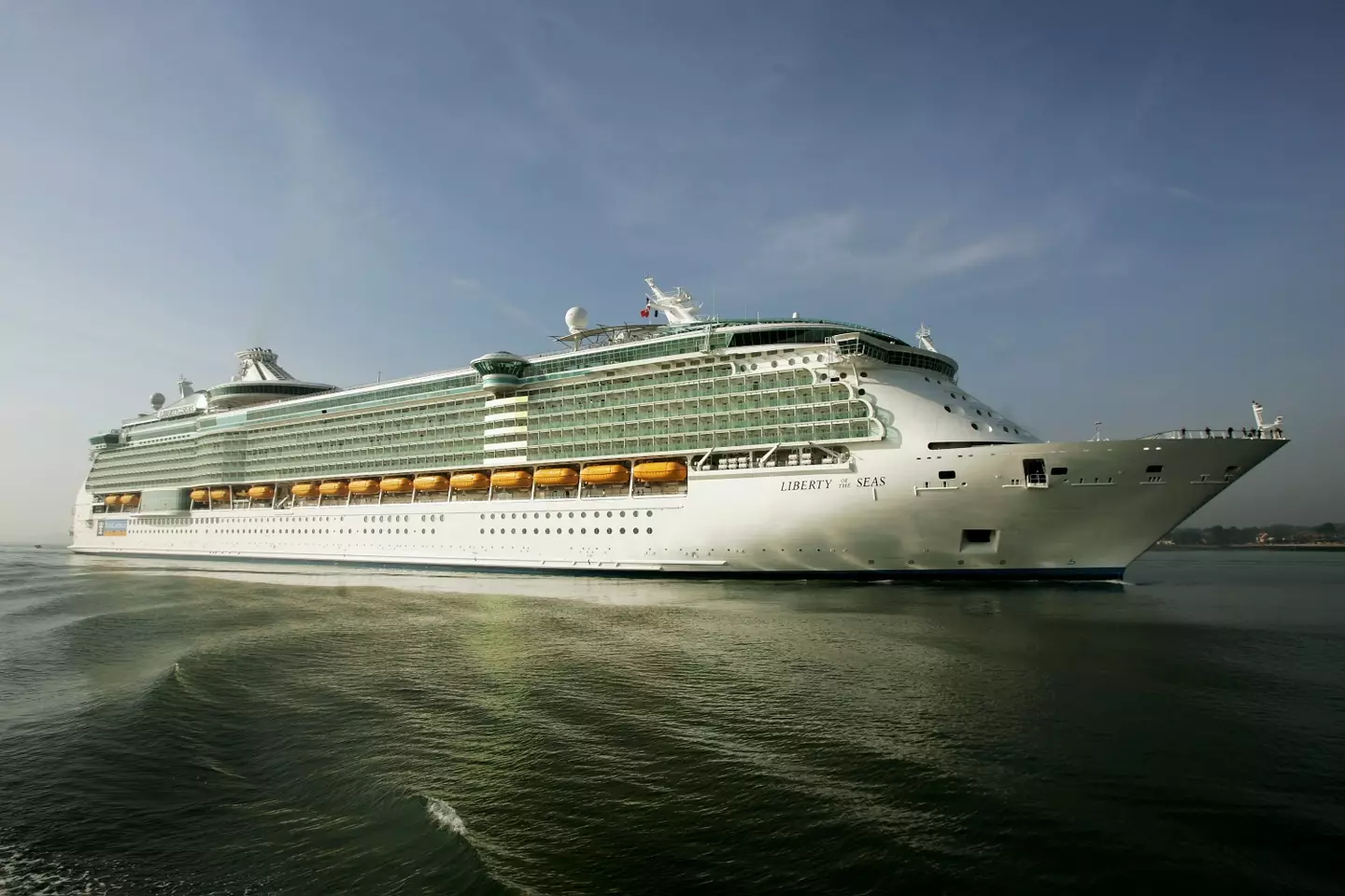 A 20-year-old man reportedly 'jumped off' a Royal Caribbean cruise liner.