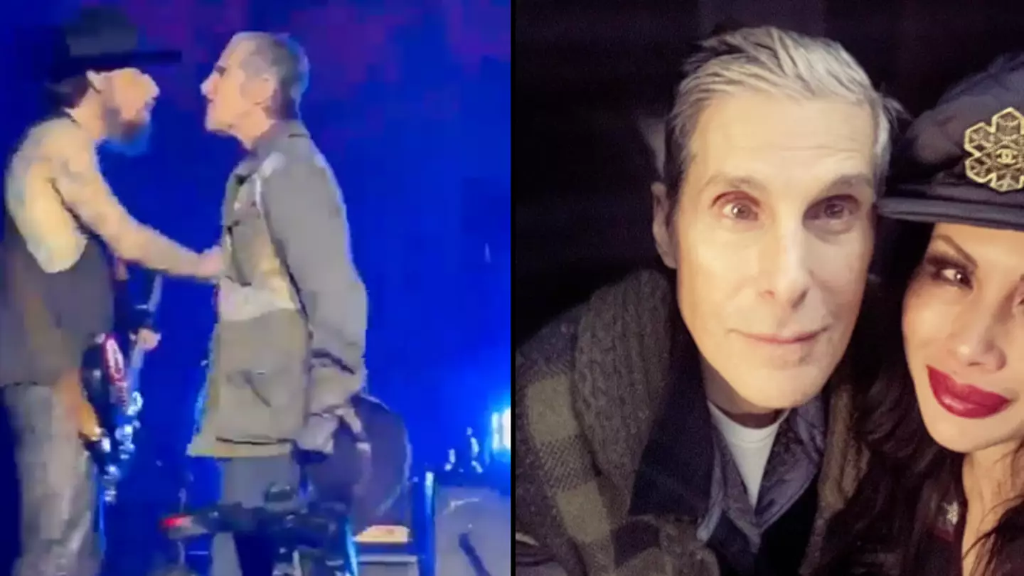 Wife of iconic band's singer who punched guitarist in shocking onstage moment explains what happened afterwards