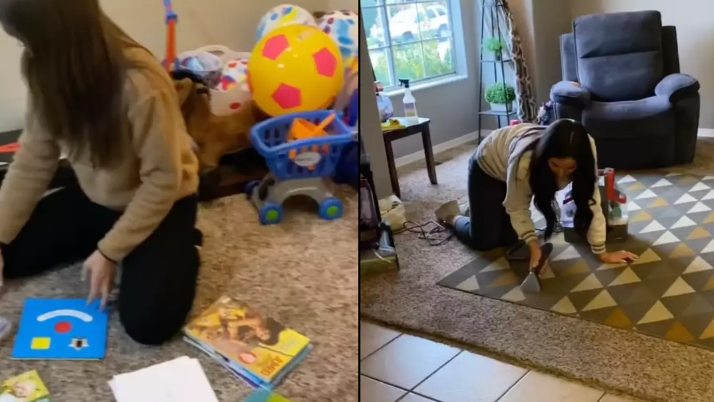 Woman asked her friends to help her deep clean her house instead of a baby shower