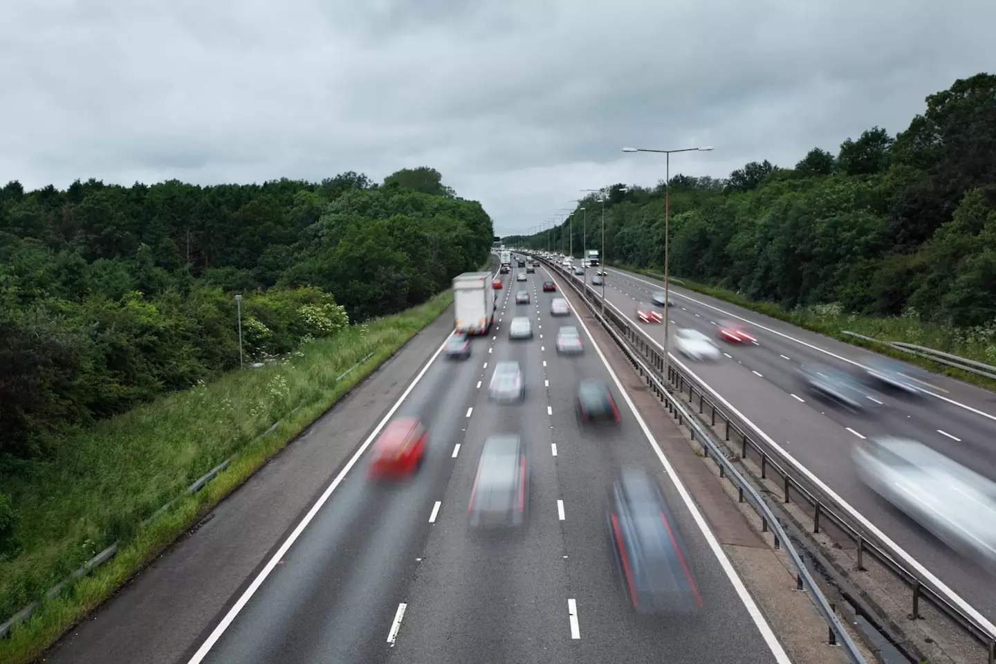 Stock image of cars on a motorway.