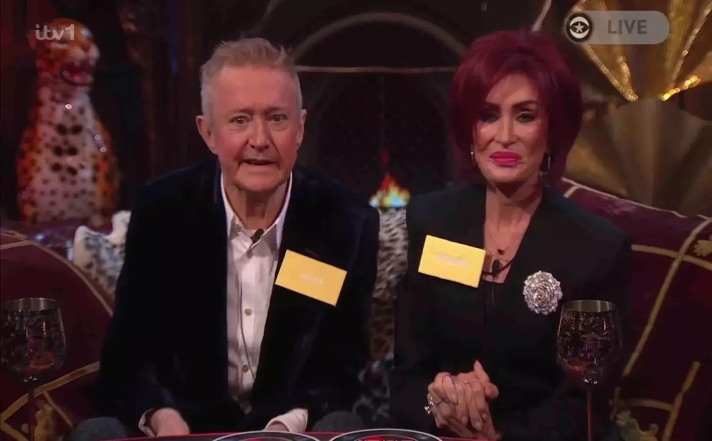 Louis Walsh and Sharon Osbourne.