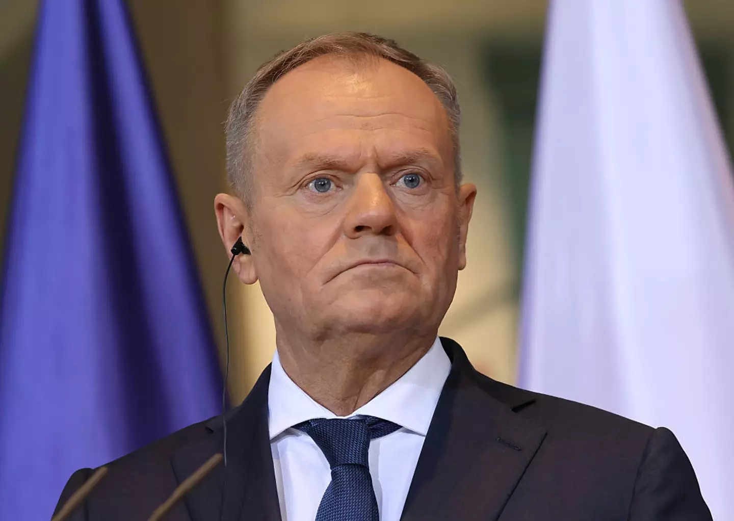 Polish Prime Minister Donald Tusk once again rushed to Ukraine's defence (Sean Gallup/Getty Images)