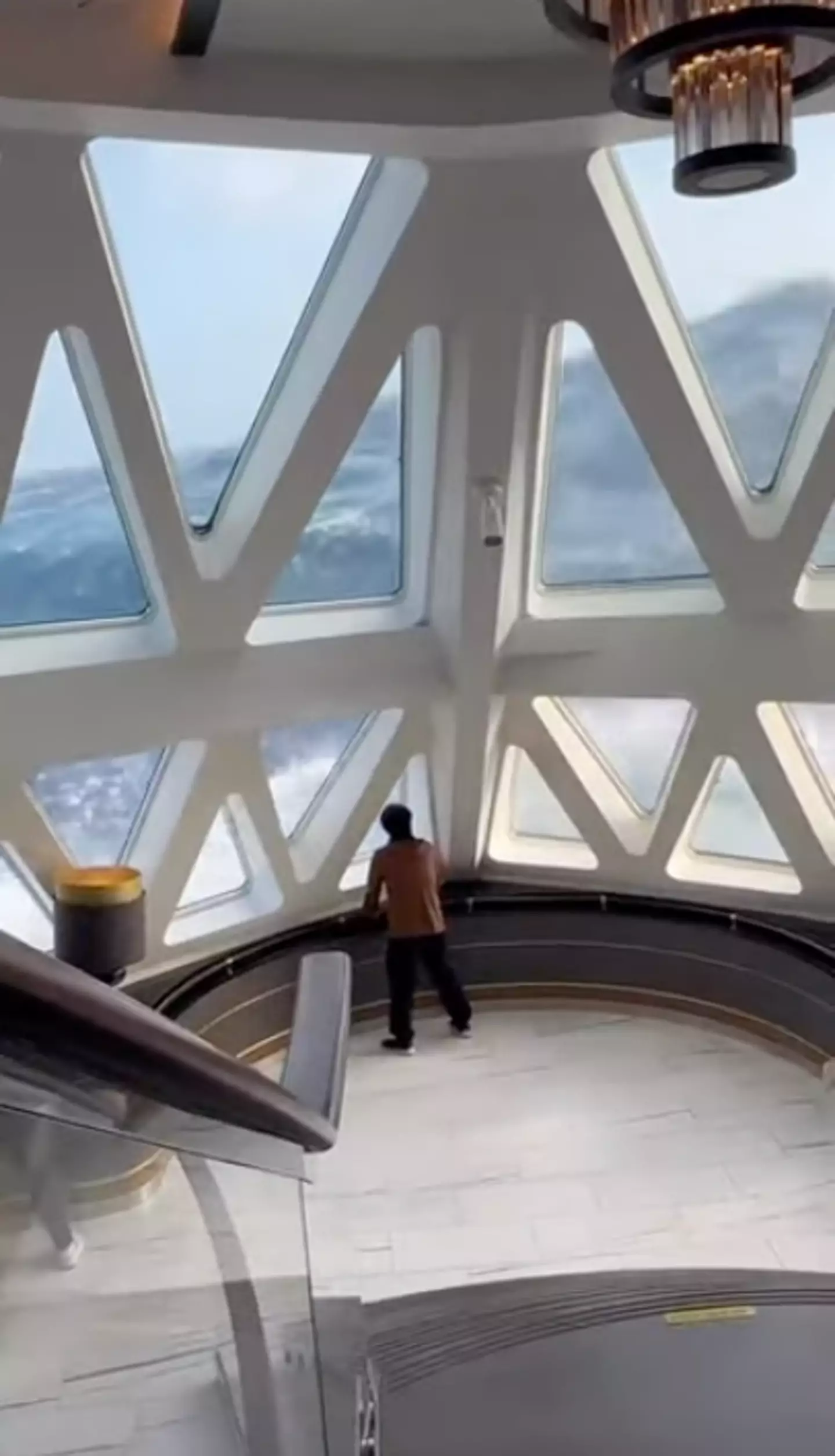 Some brave souls clearly wanted to experience the wrath. (Storyful)