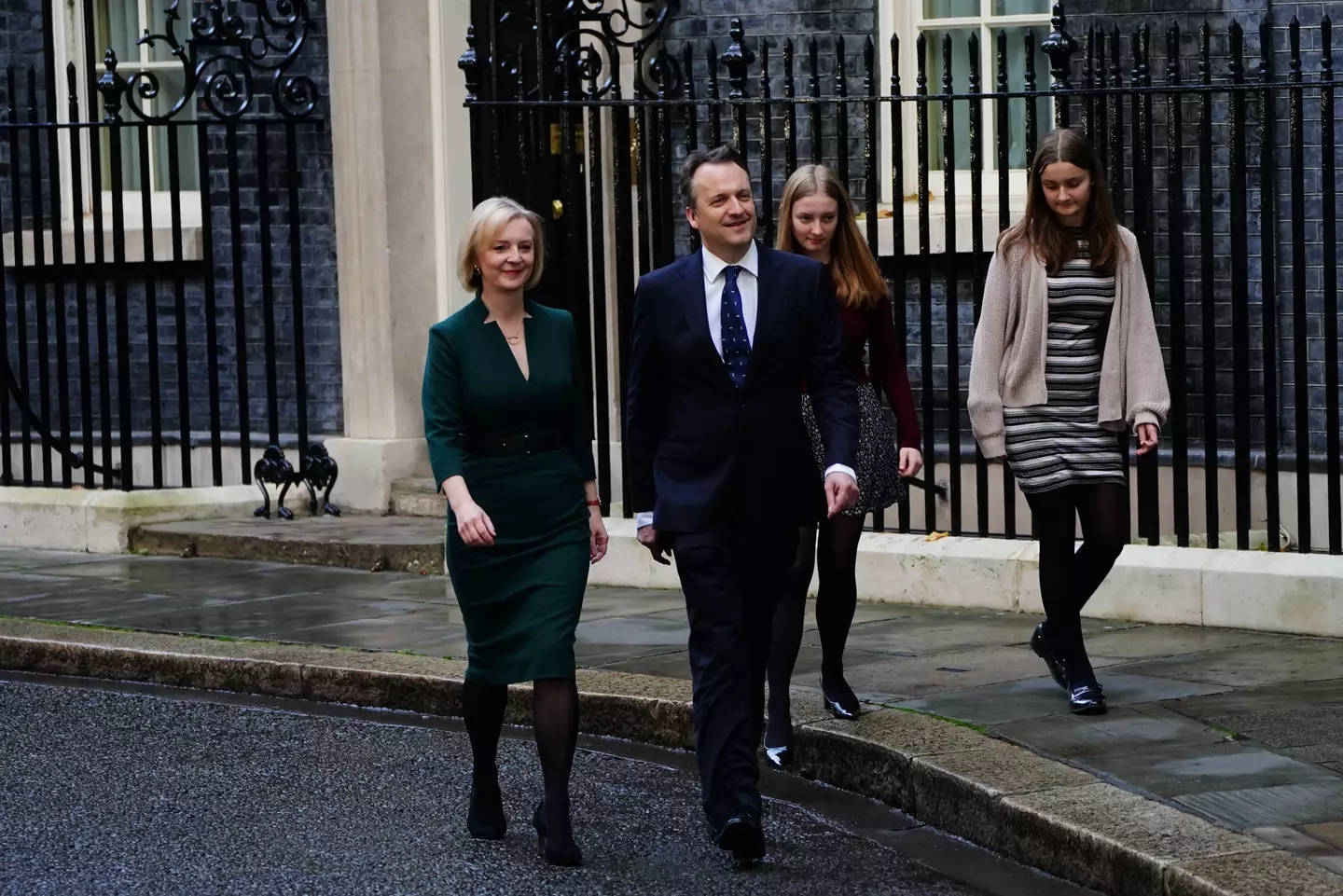 Liz Truss left Number 10 earlier today alongside her family.
