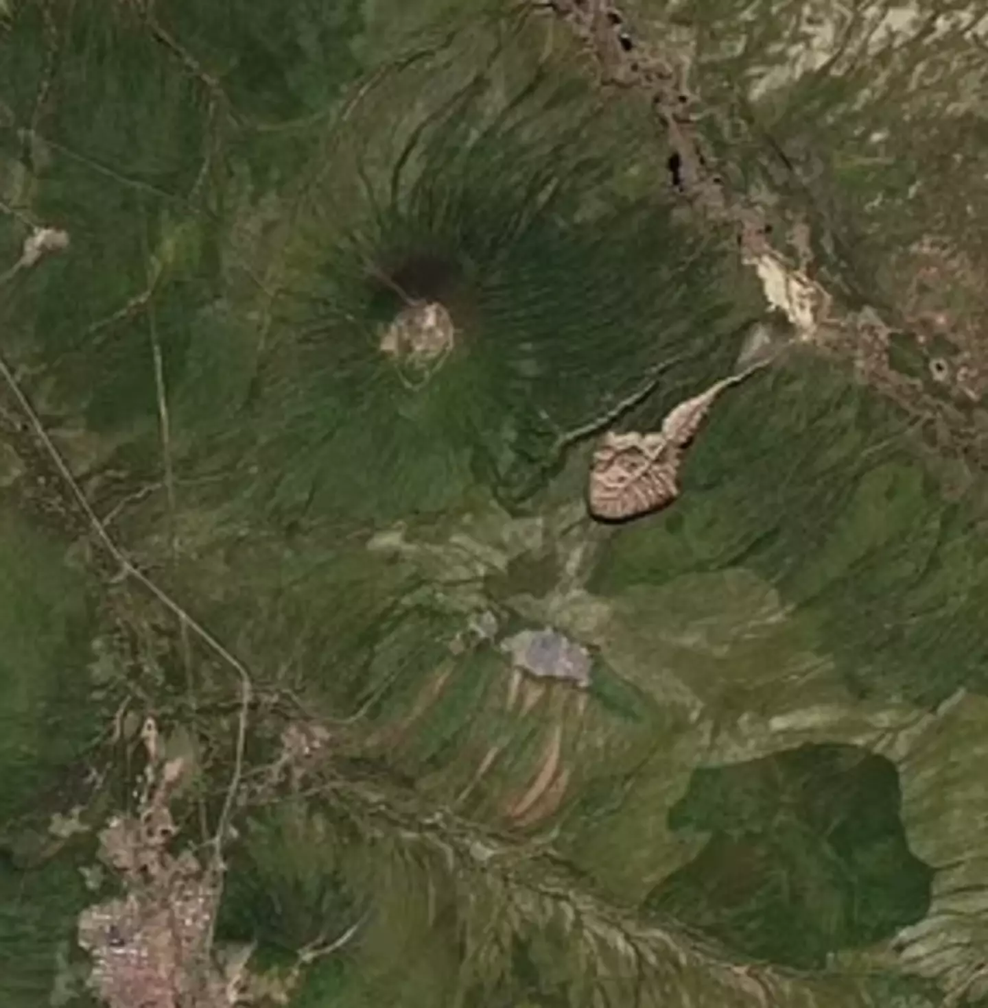 The pit is visible from space, and is set to get even bigger. (NASA)