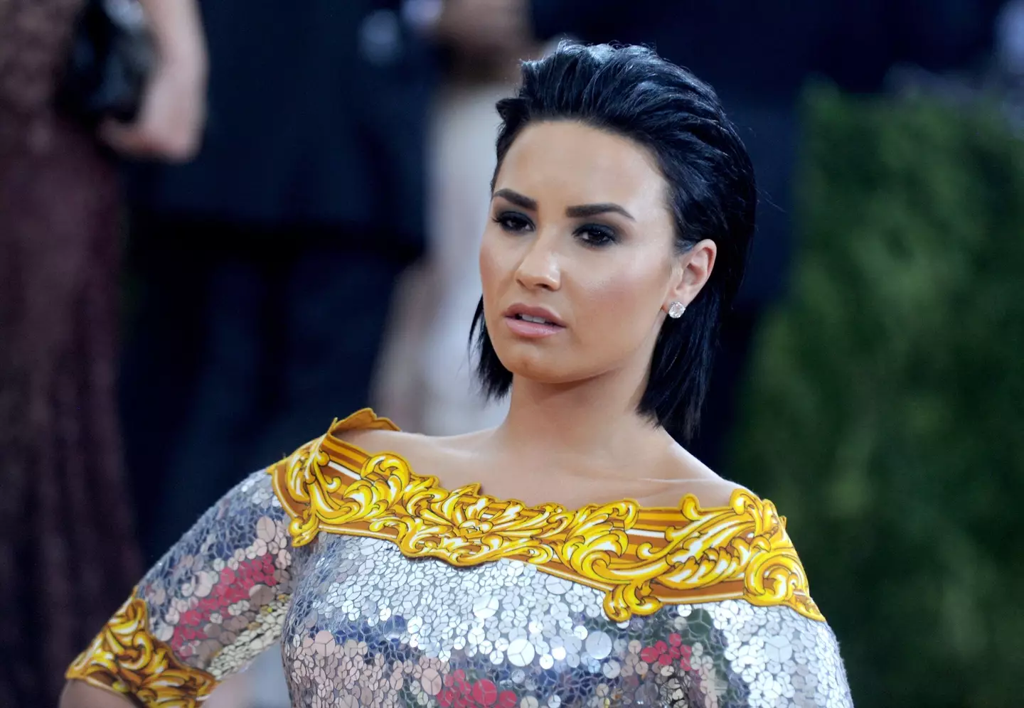 A poster advertising Demi Lovato's album has been banned in the UK.