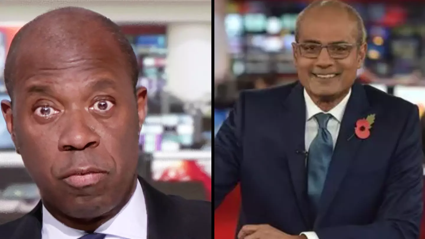 BBC newsreader Clive Myrie overcome with emotion as he pays on air tribute to George Alagiah