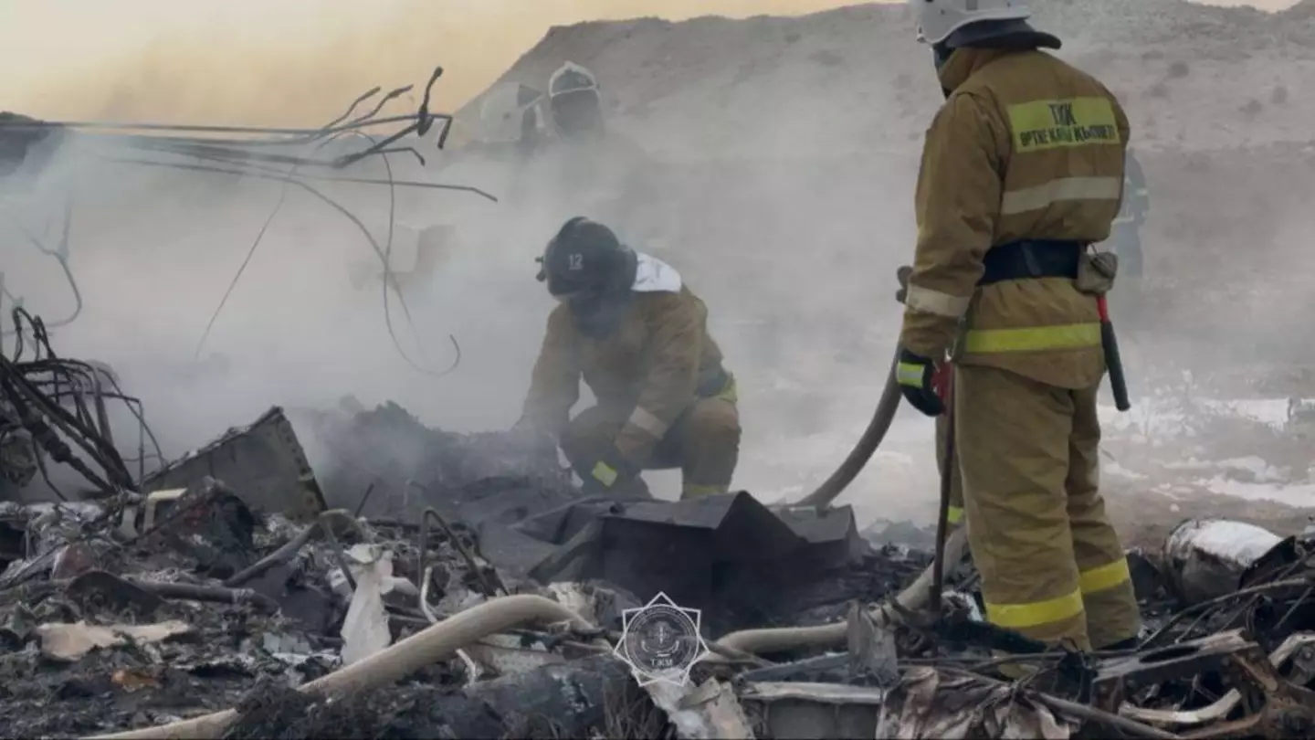 An investigation is being launched into what caused the plane to go down (Emergency Situations of Kazakhstan/Anadolu via Getty Images)