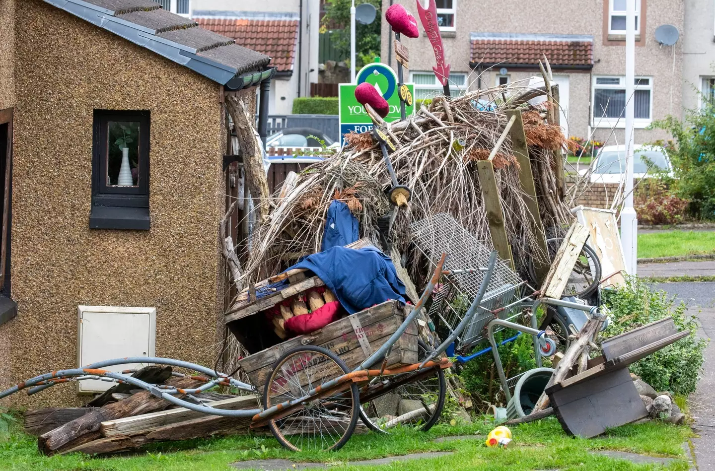 The artist has become more hostile towards those enjoying his structures for free (SWNS)