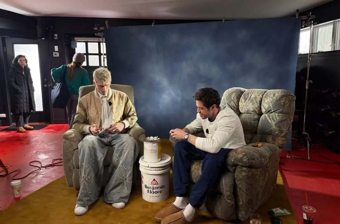 MGK was the first guest that the comedian invited onto his new Netflix podcast (X/@netflix)