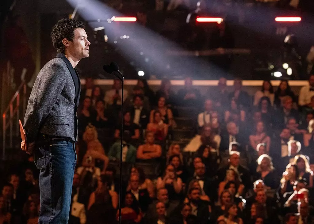 Harry Styles at the recent 2026 Grammy Awards (John Shearer/Getty Images)
