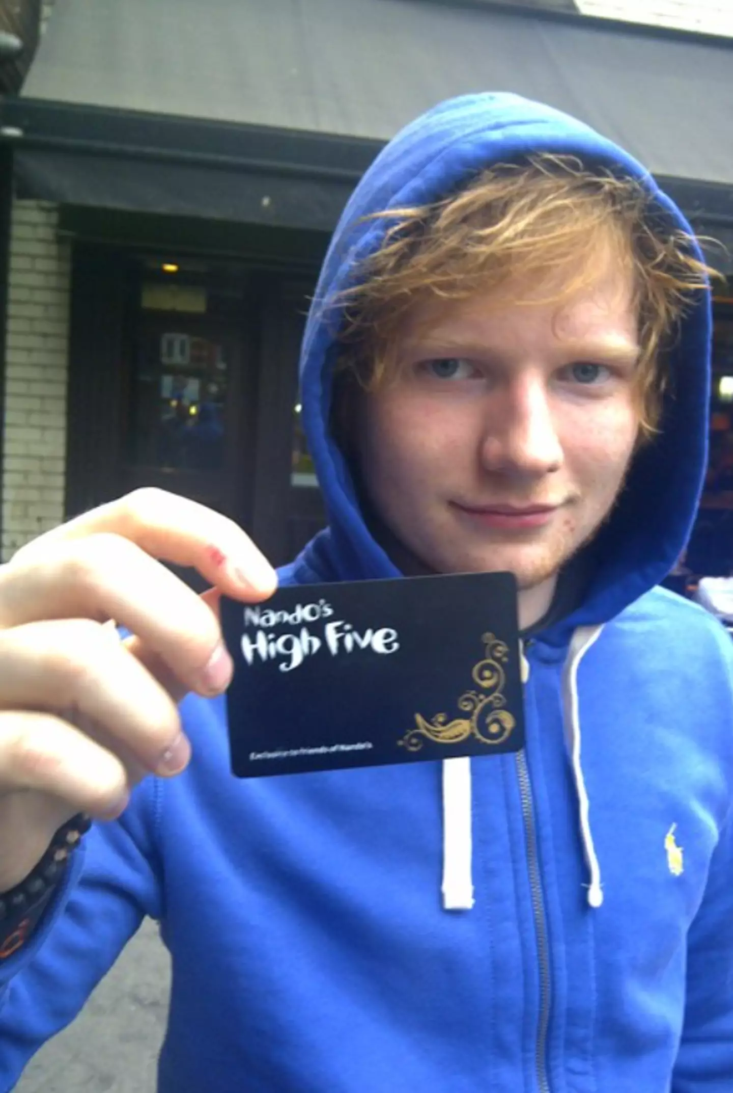 Ed Sheeran was once the holder of a Nando's High Five card.
